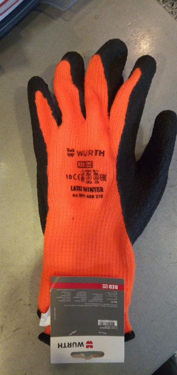 Rukavice latex WINTER RED VELICINA 10