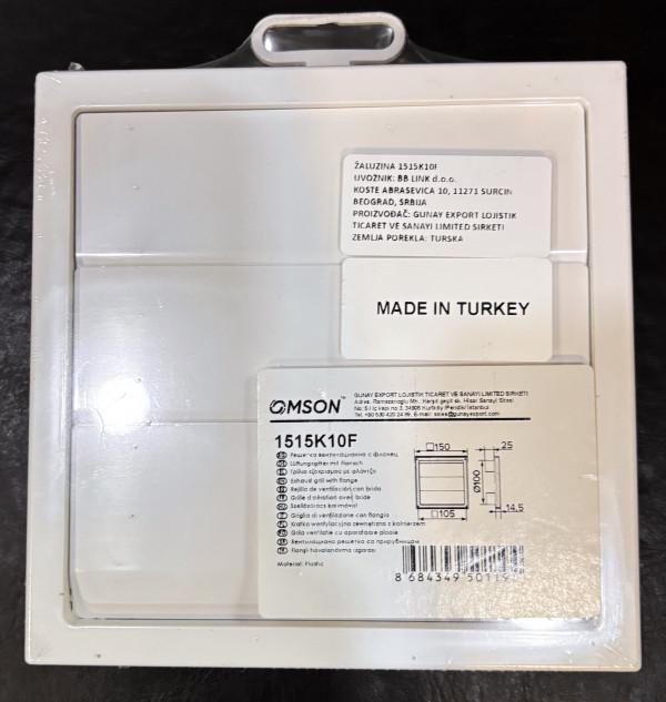 Nepovratna klapna FI 100